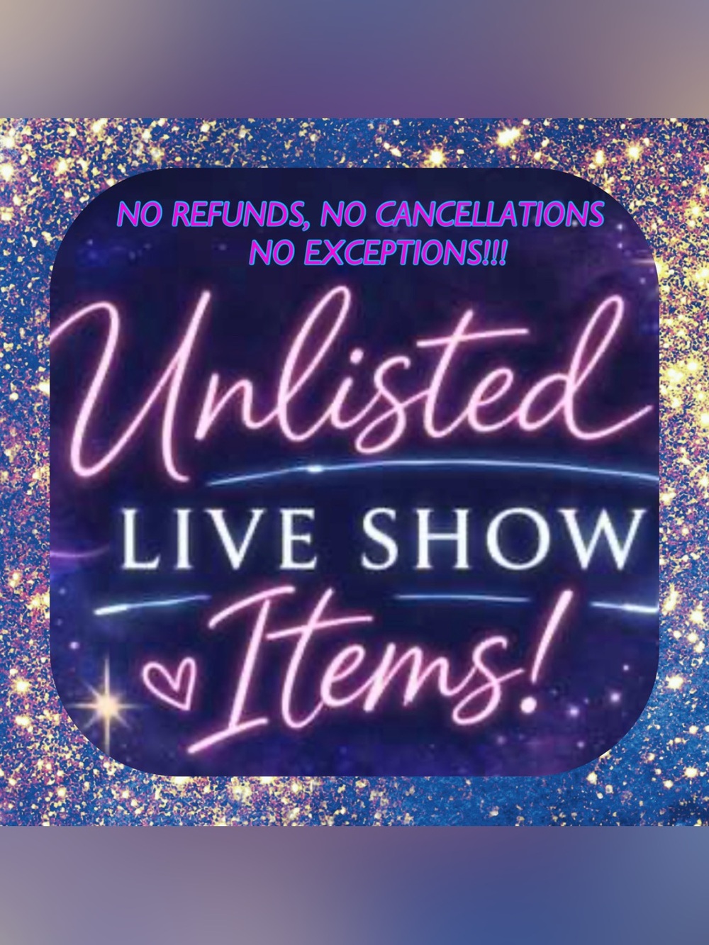 💜Unlisted Live Show Item 6/18 -DISCOUNTED SHIPPING!!💜